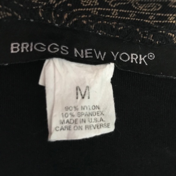 BRIGGE NEW YORK Long Skirt 90% nylon 10% spandex. Women Size M brown and yellows - Picture 6 of 7